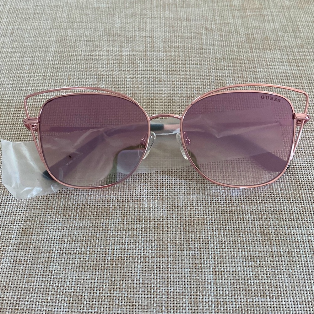 Guess Rose Gold colored framed sunglasses